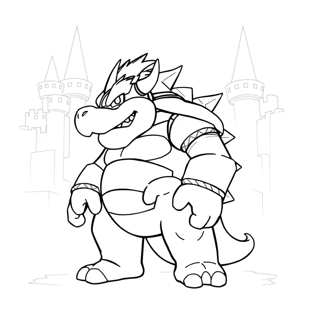 Bowser coloring page
