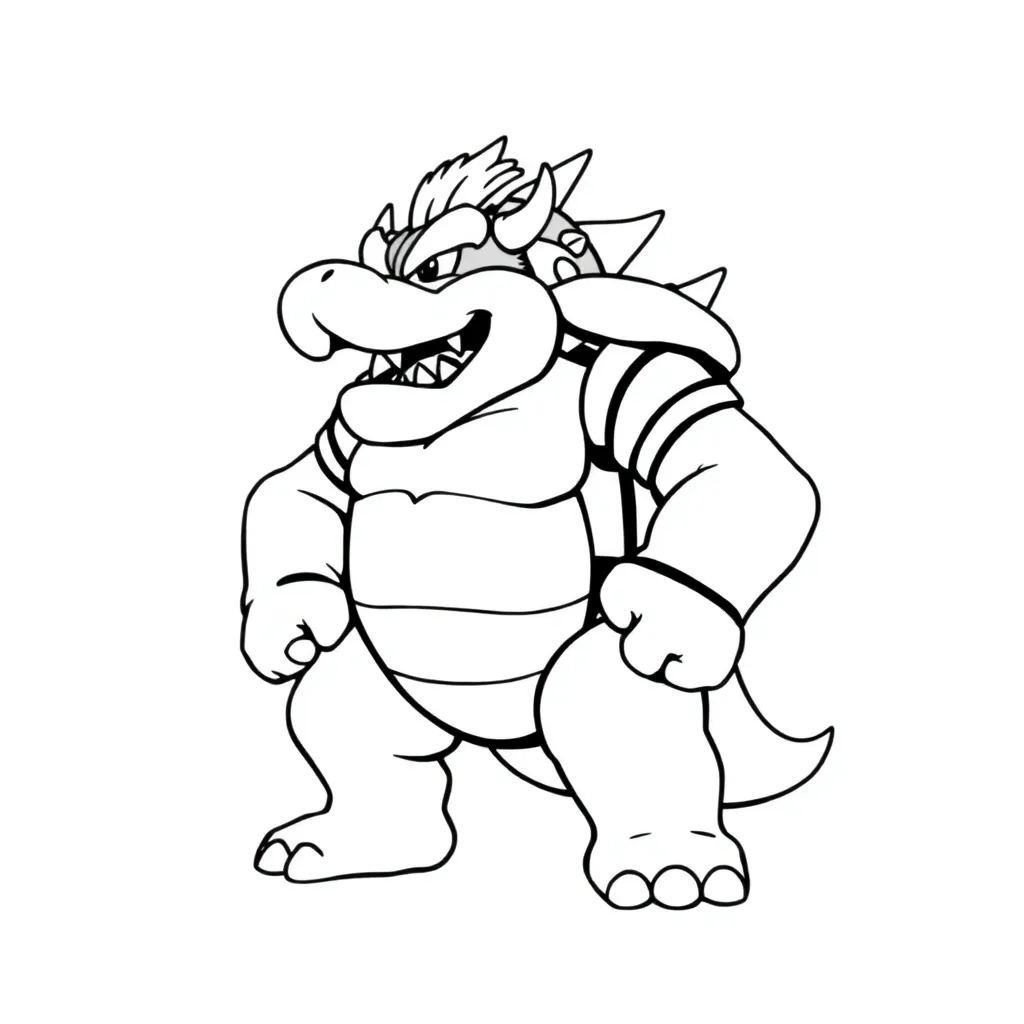 Bowser coloring page