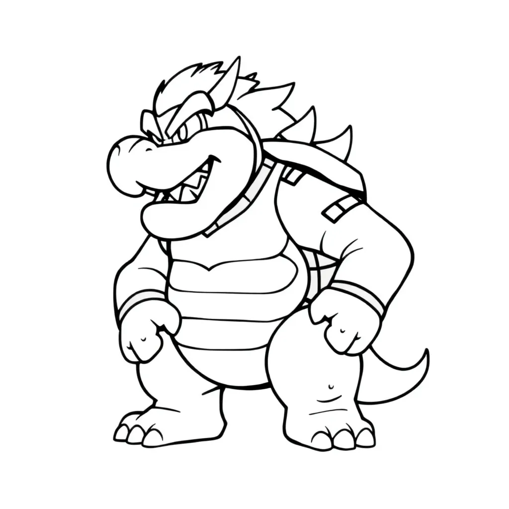 Bowser coloring page