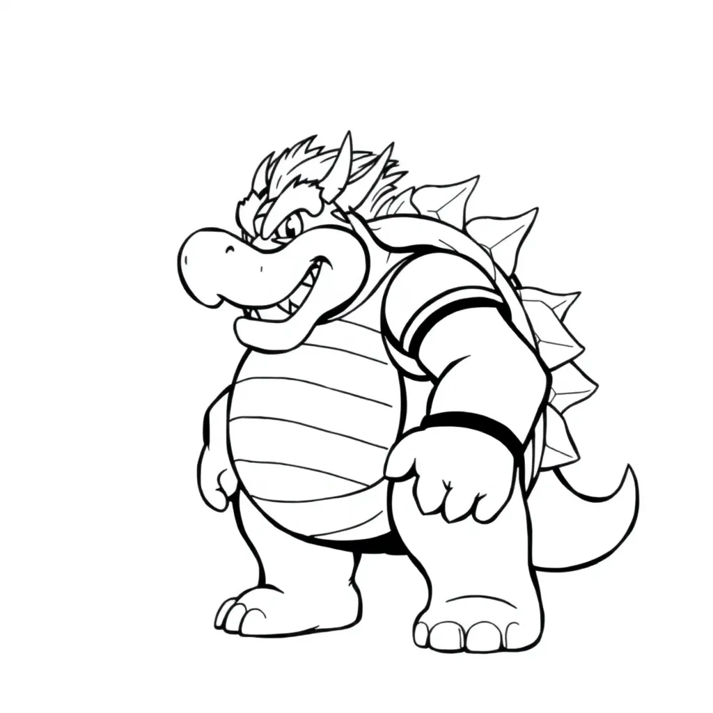 Bowser coloring page