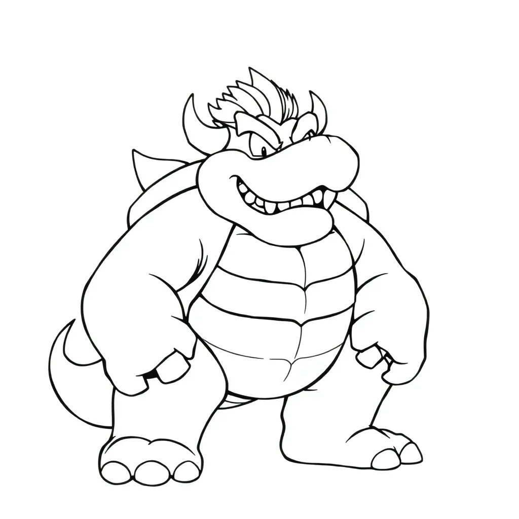 Bowser coloring page