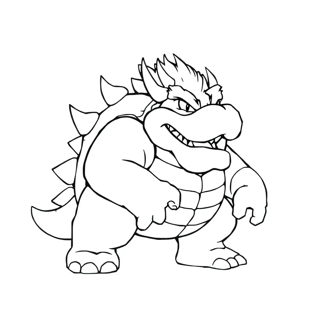 Bowser coloring page