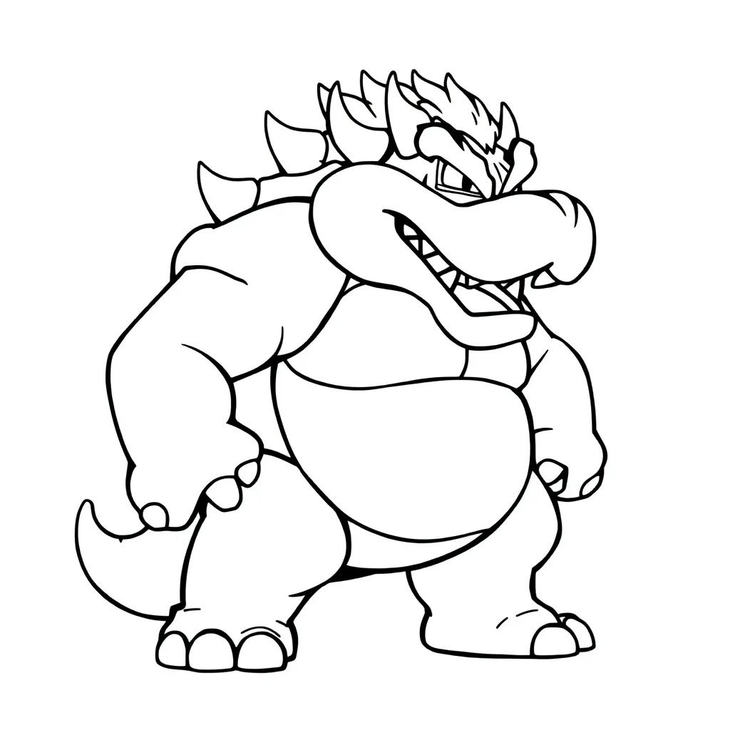Bowser coloring page