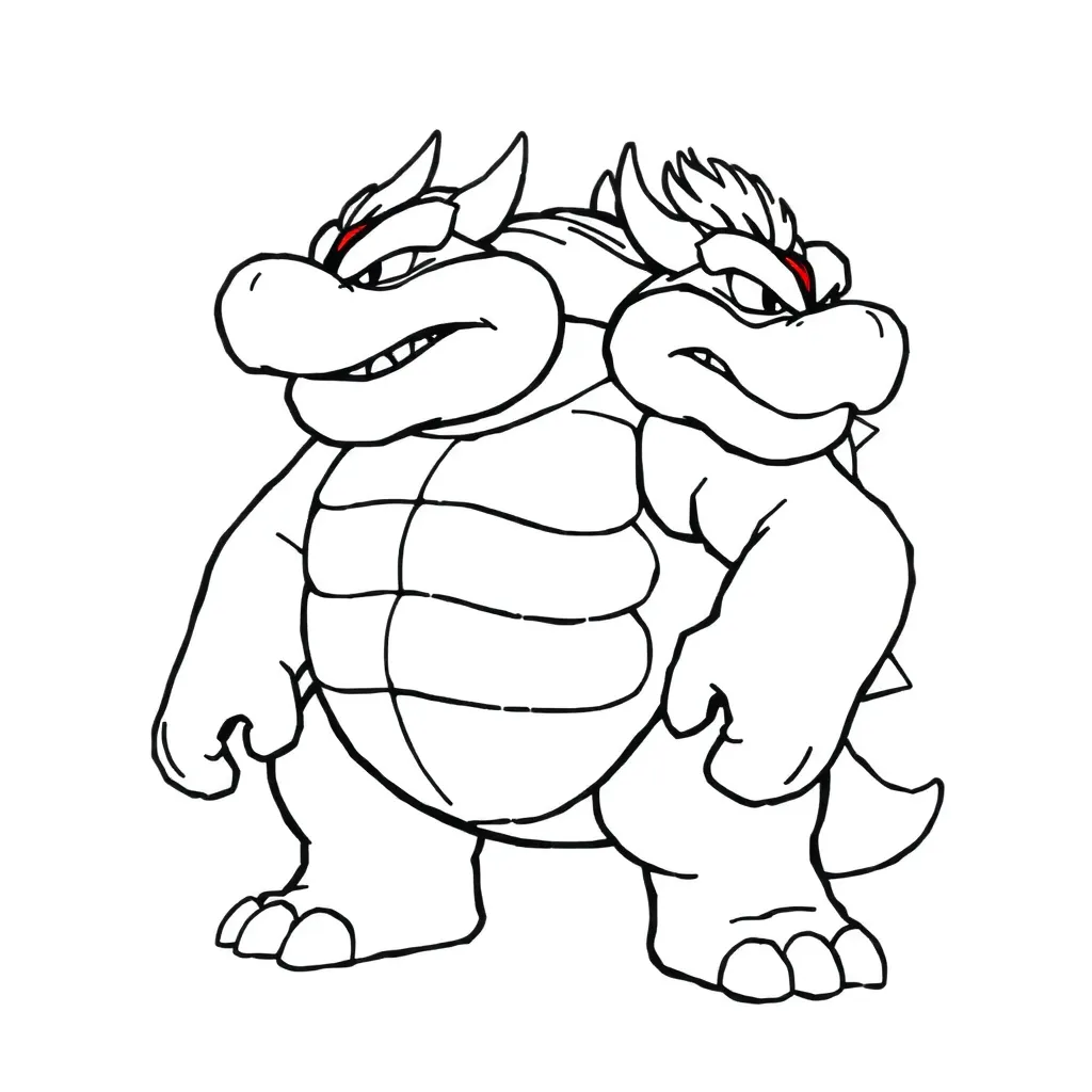 Bowser coloring page