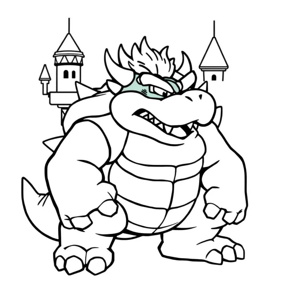 Bowser coloring page