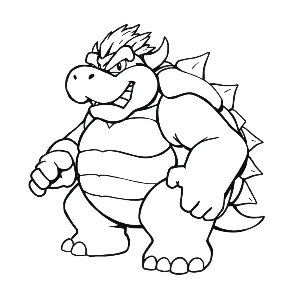 Bowser coloring page