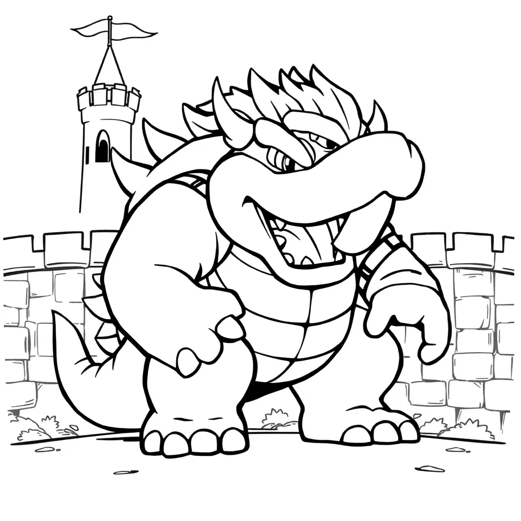 Bowser coloring page