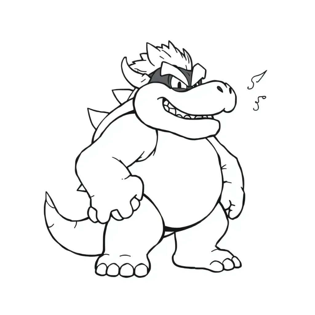 Bowser coloring page