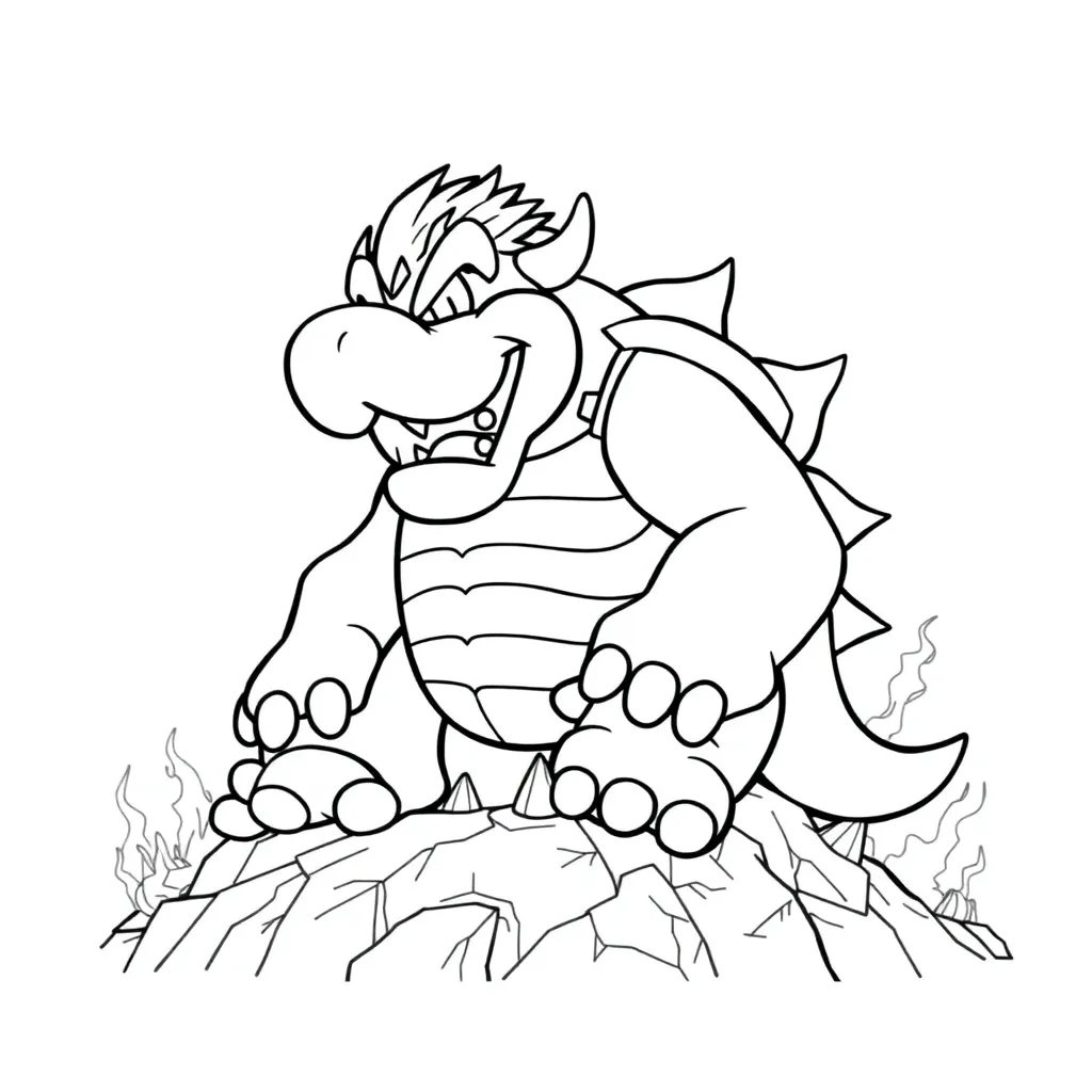 Bowser coloring page