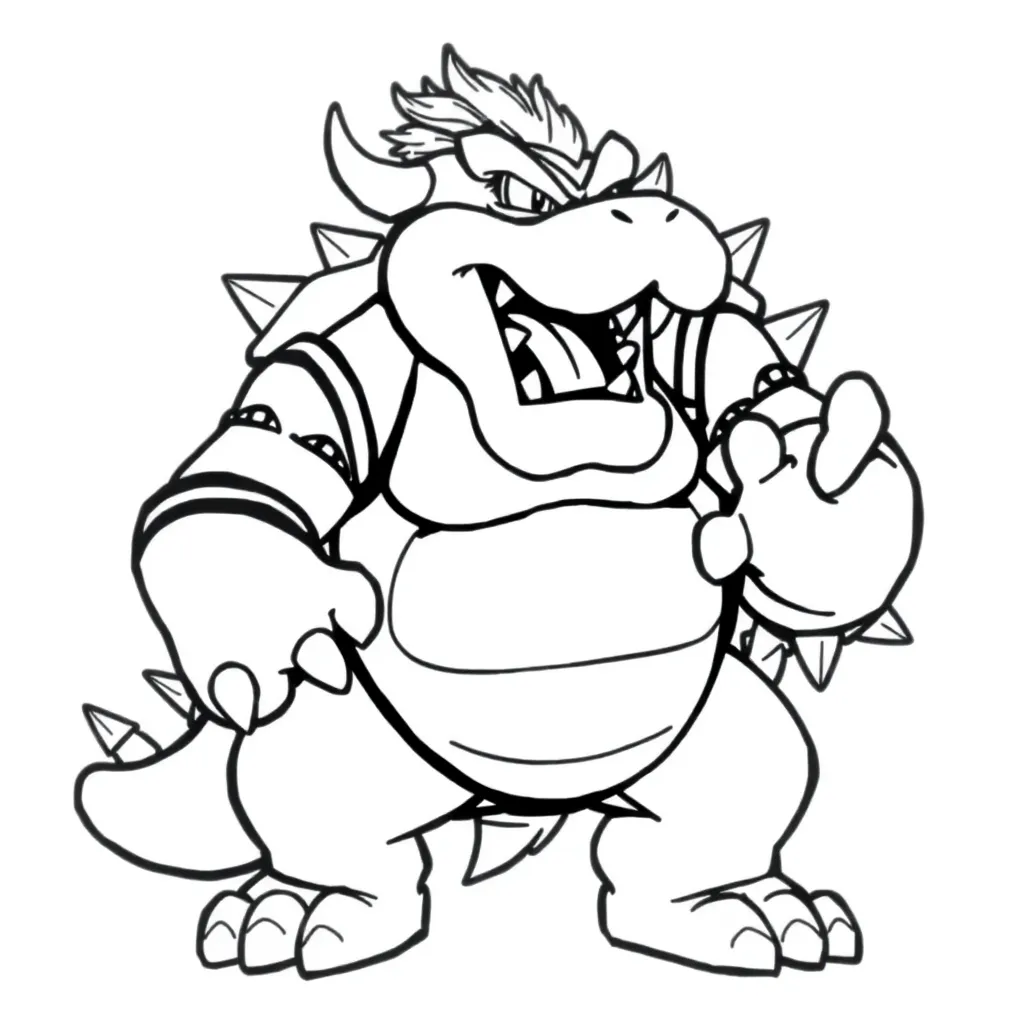 Bowser coloring page
