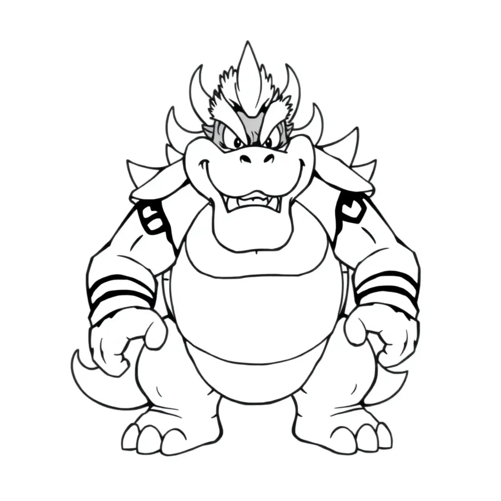 Bowser coloring page