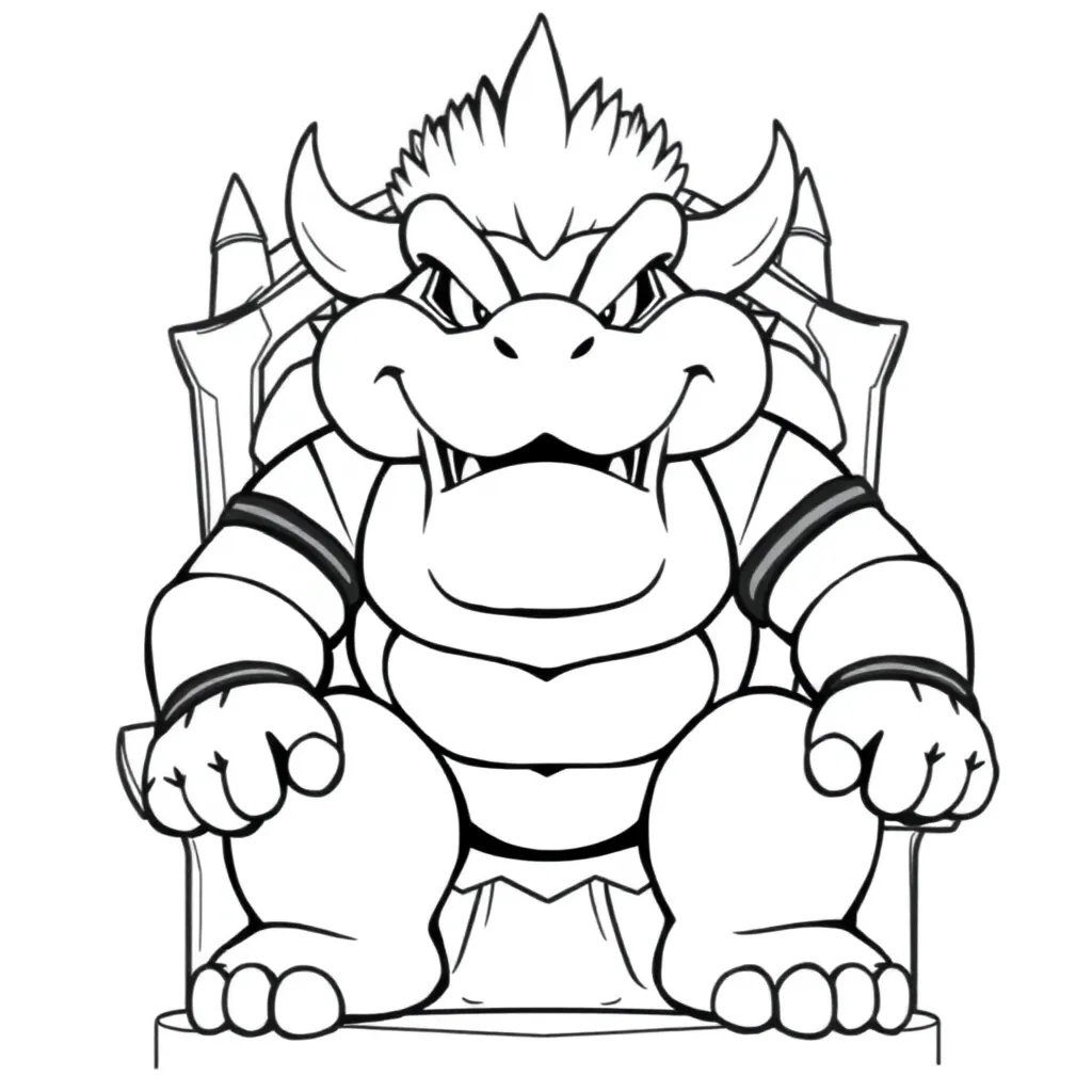 Bowser coloring page