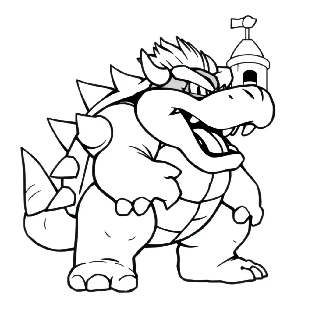 Bowser coloring page