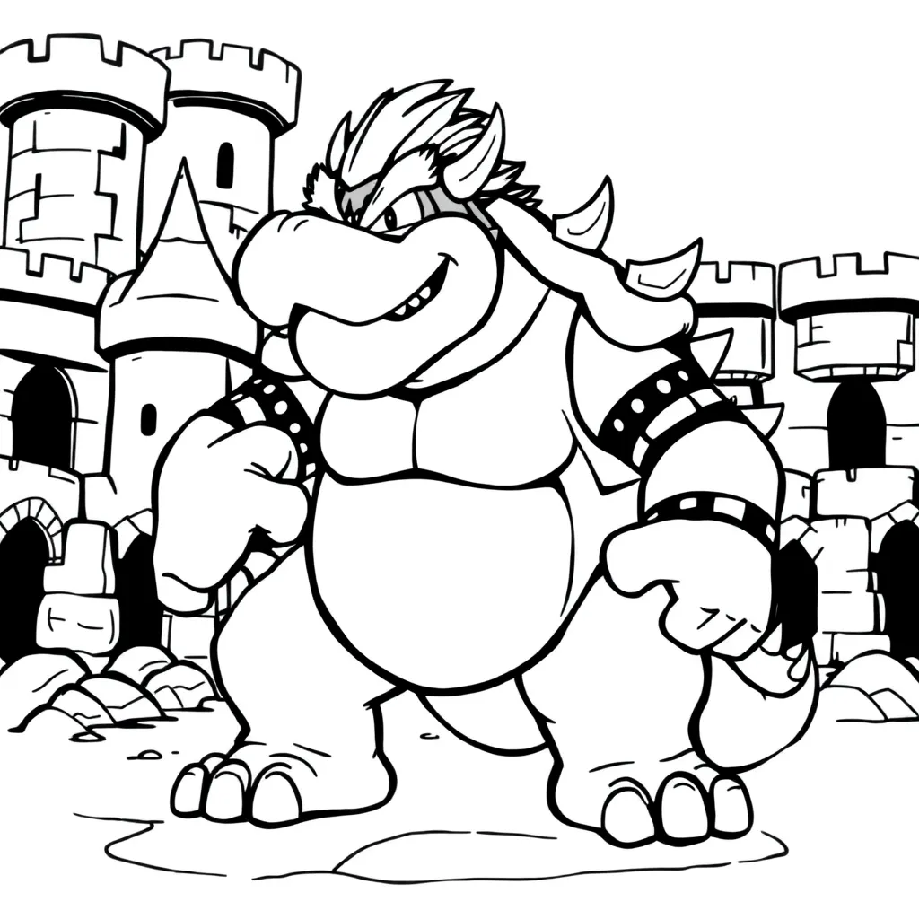 Bowser coloring page