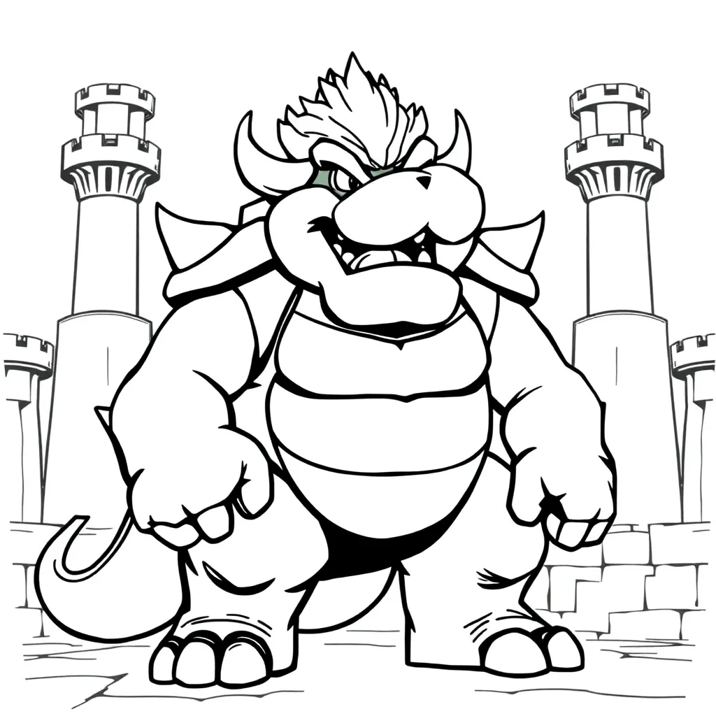 Bowser coloring page