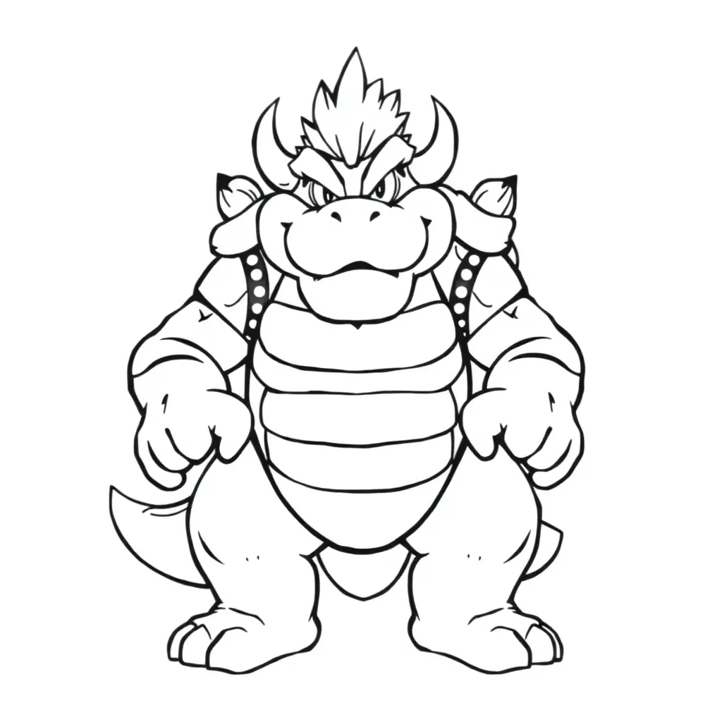 Bowser coloring page