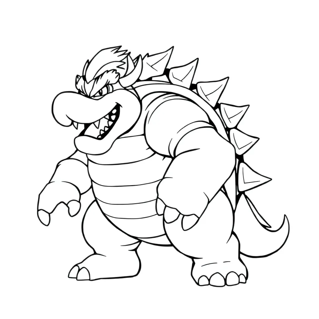 Bowser coloring page