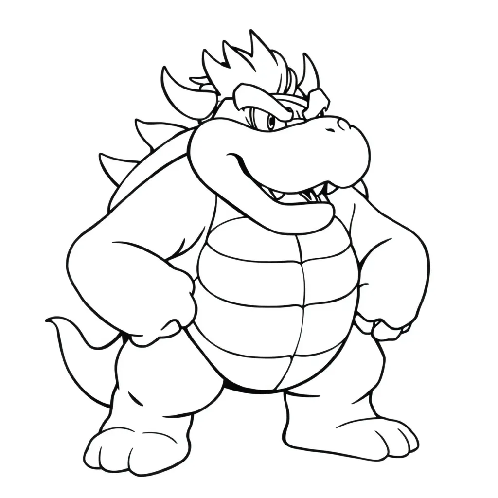 Bowser coloring page