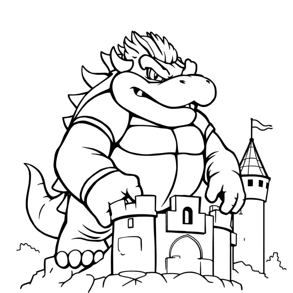 Bowser coloring page