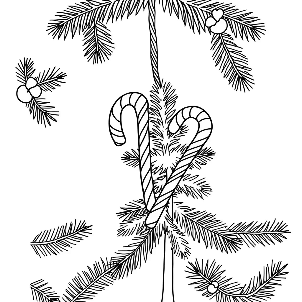 Candy Cane coloring page