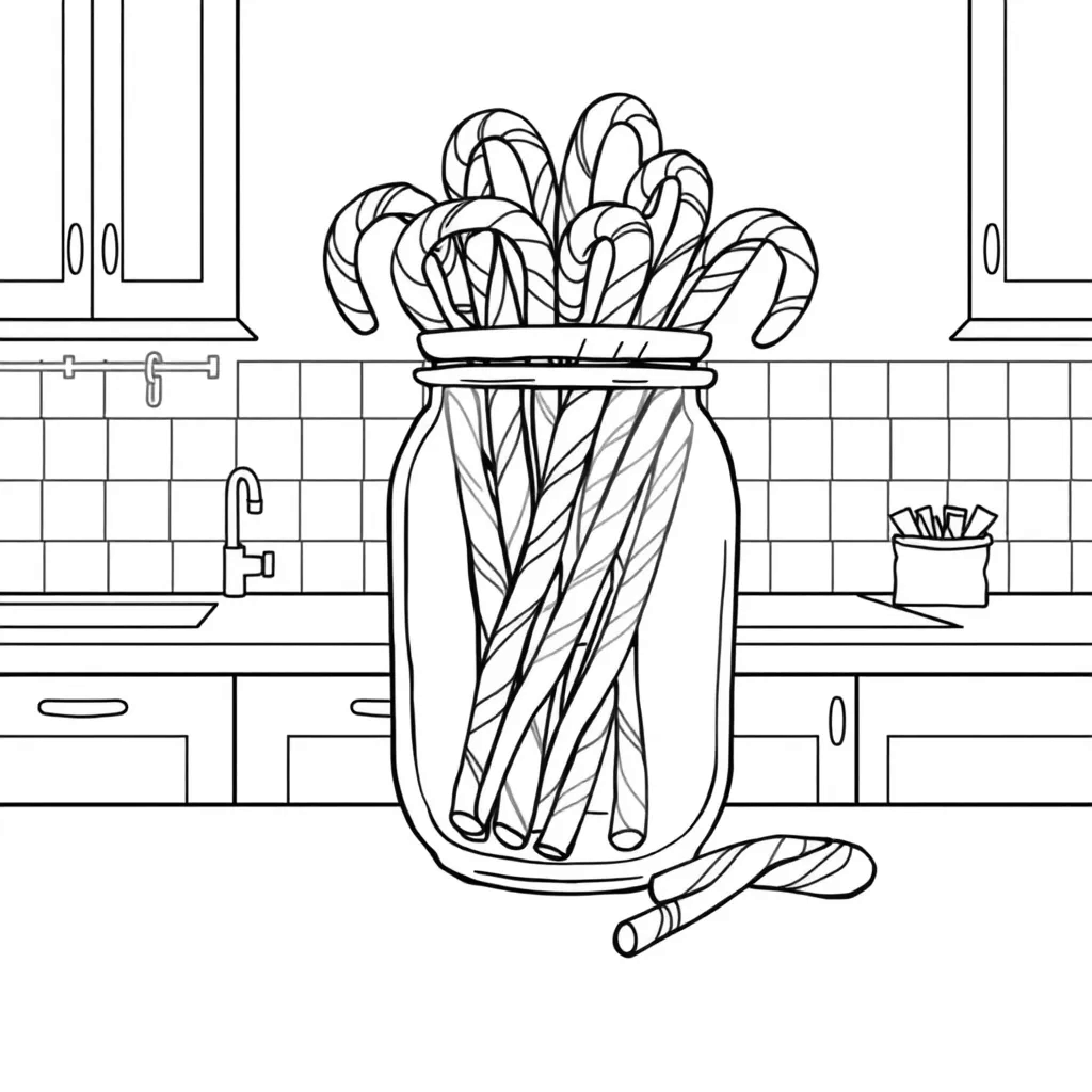 Candy Cane coloring page