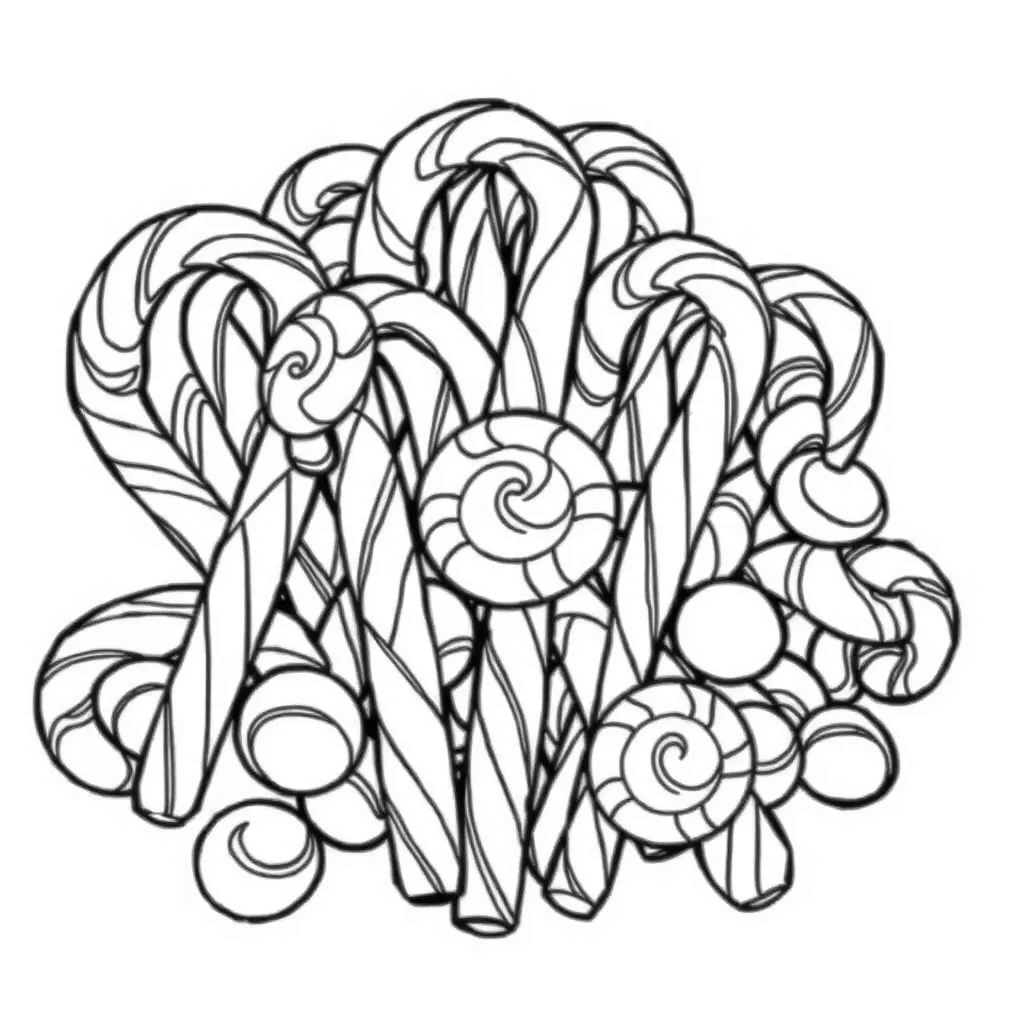 Candy Cane coloring page