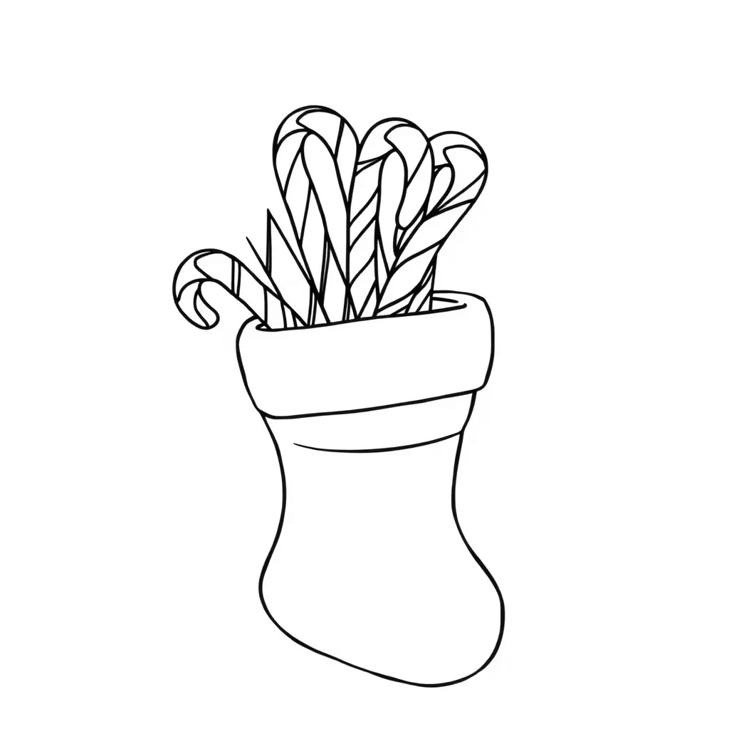 Candy Cane coloring page