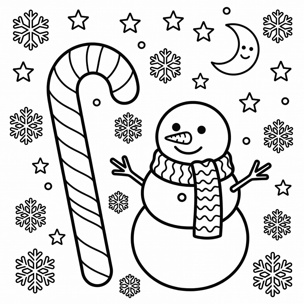 Candy Cane coloring page