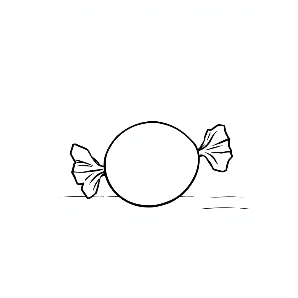 Candy coloring page
