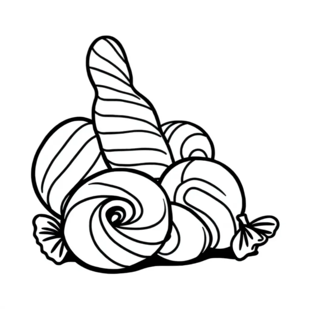 Candy coloring page