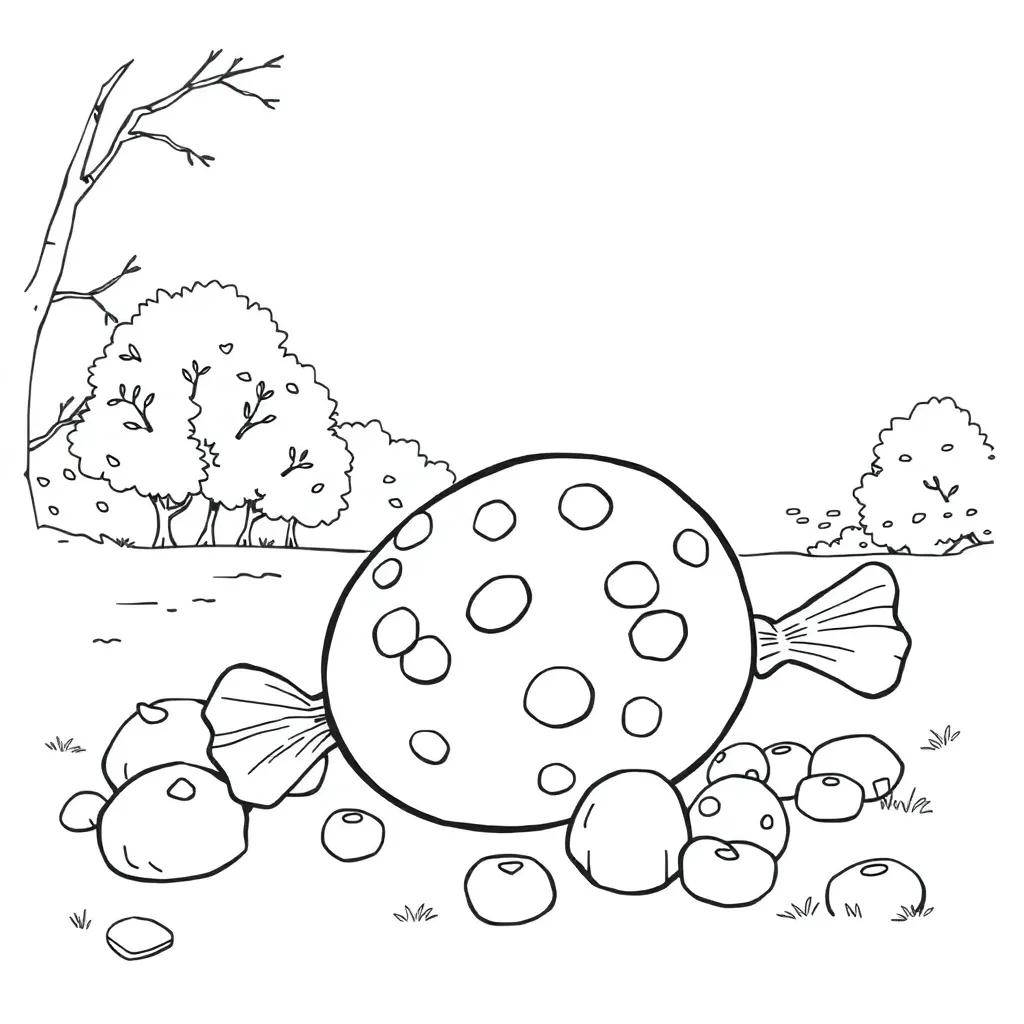 Candy coloring page