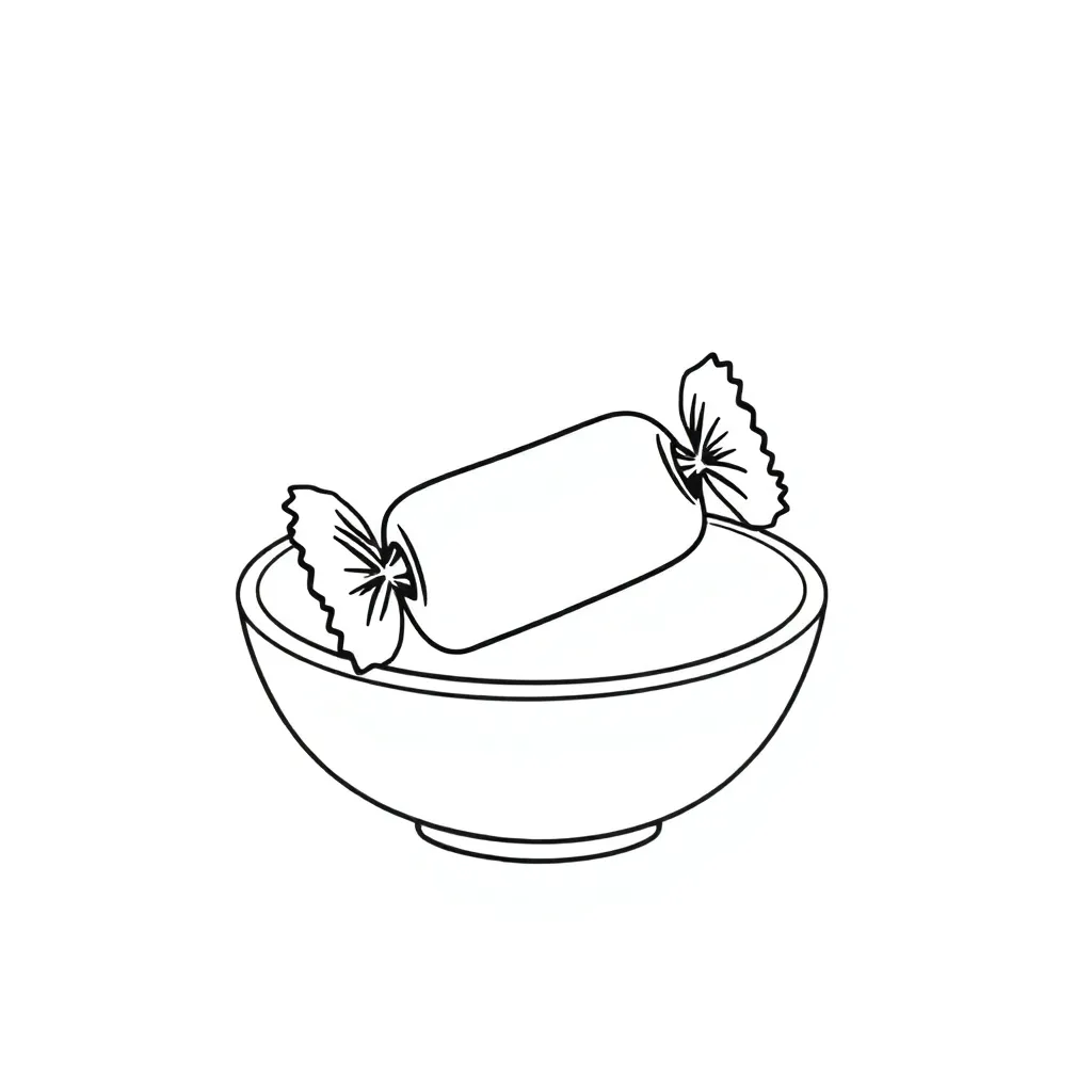 Candy coloring page