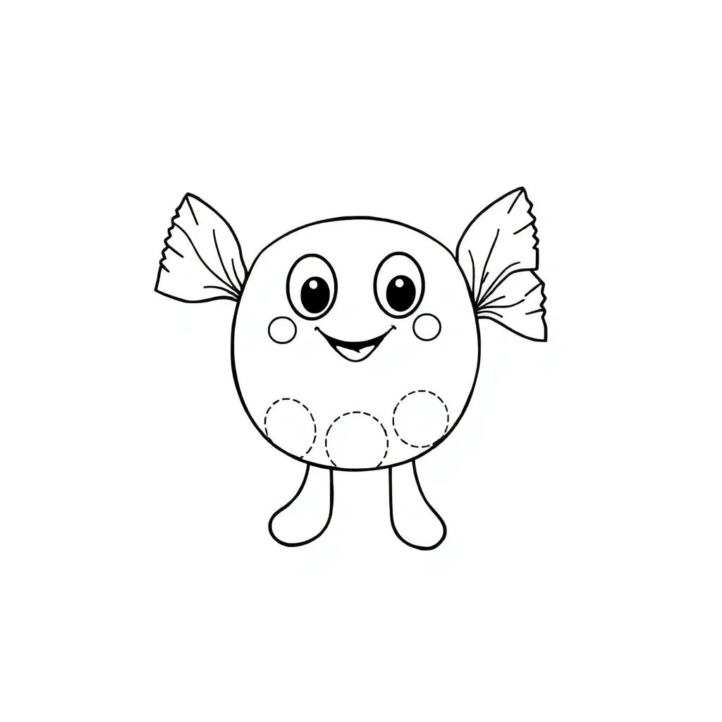 Candy coloring page