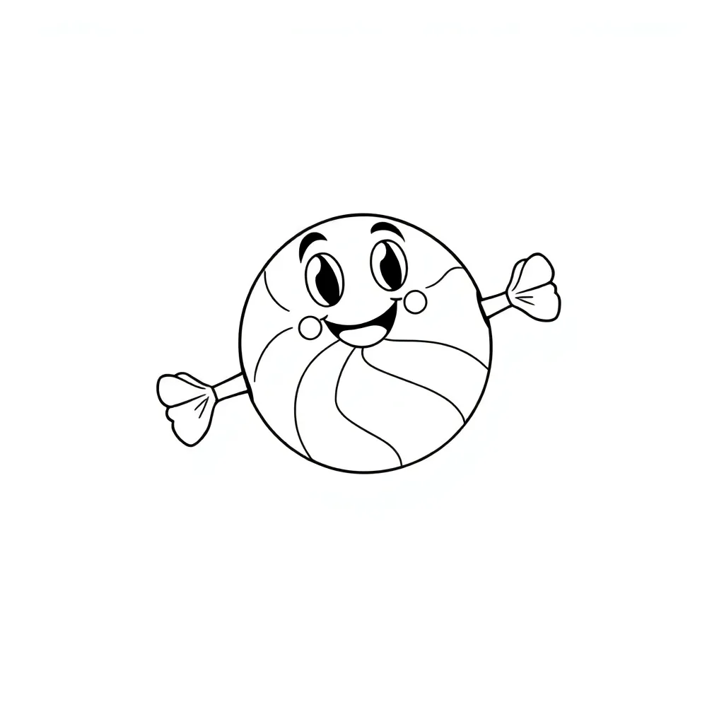 Candy coloring page