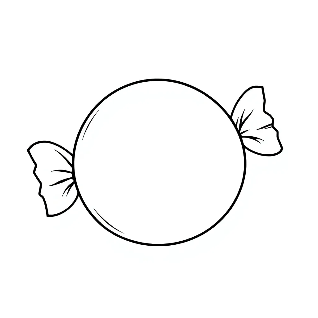 Candy coloring page