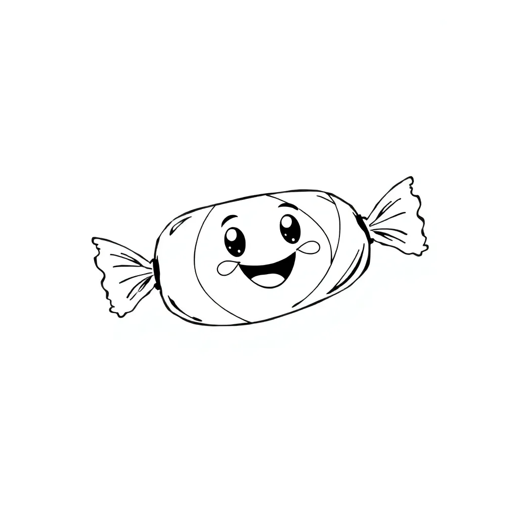 Candy coloring page
