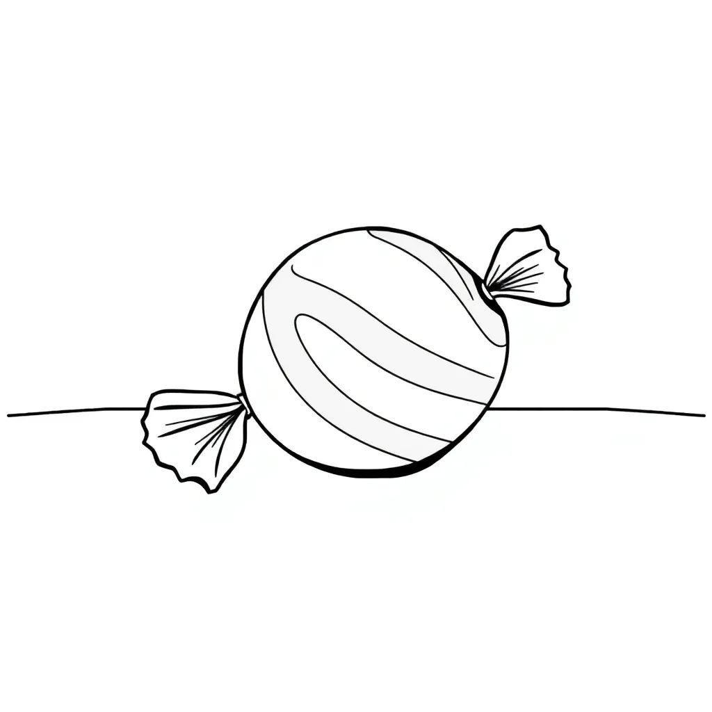 Candy coloring page
