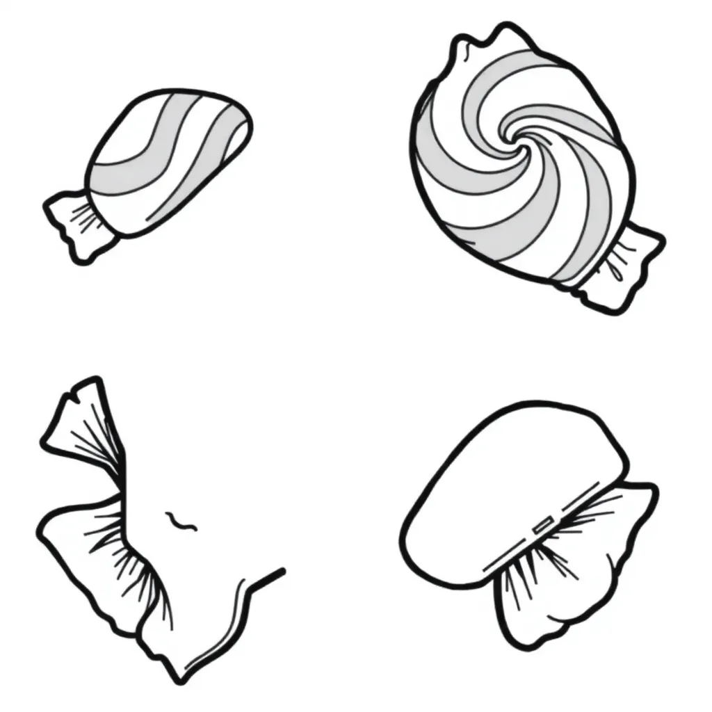 Candy coloring page