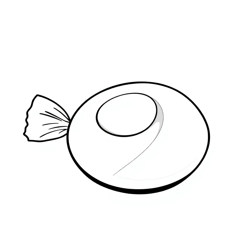 Candy coloring page