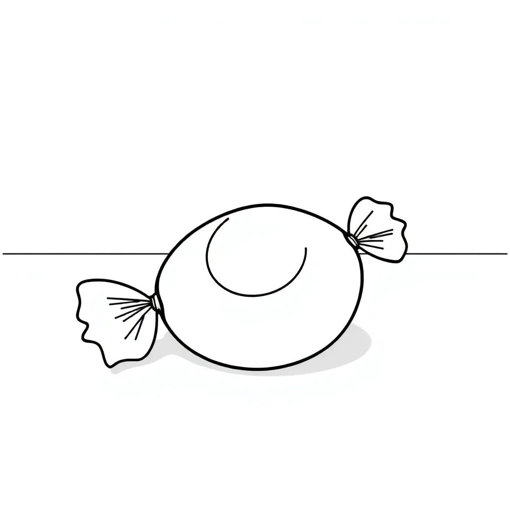 Candy coloring page