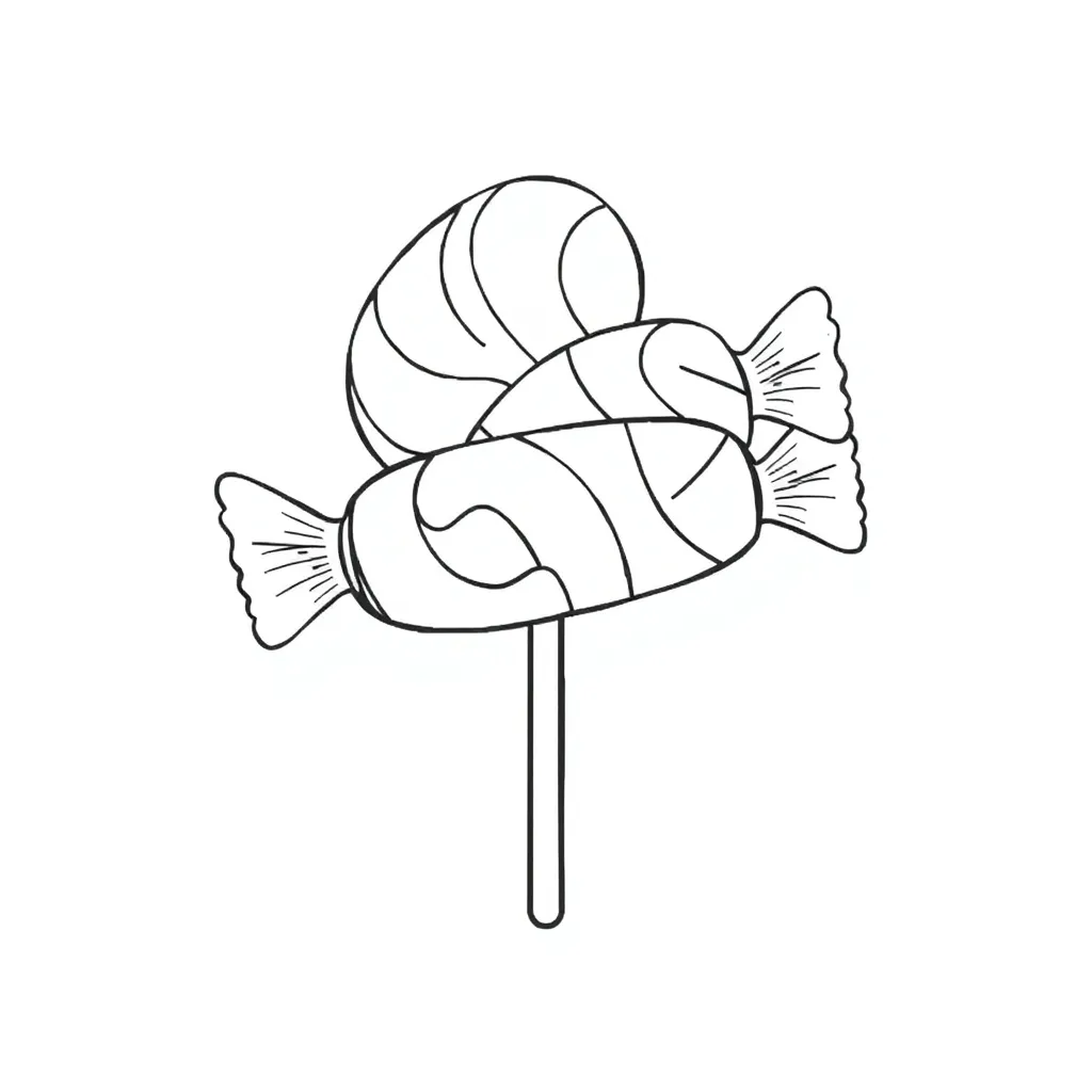 Candy coloring page