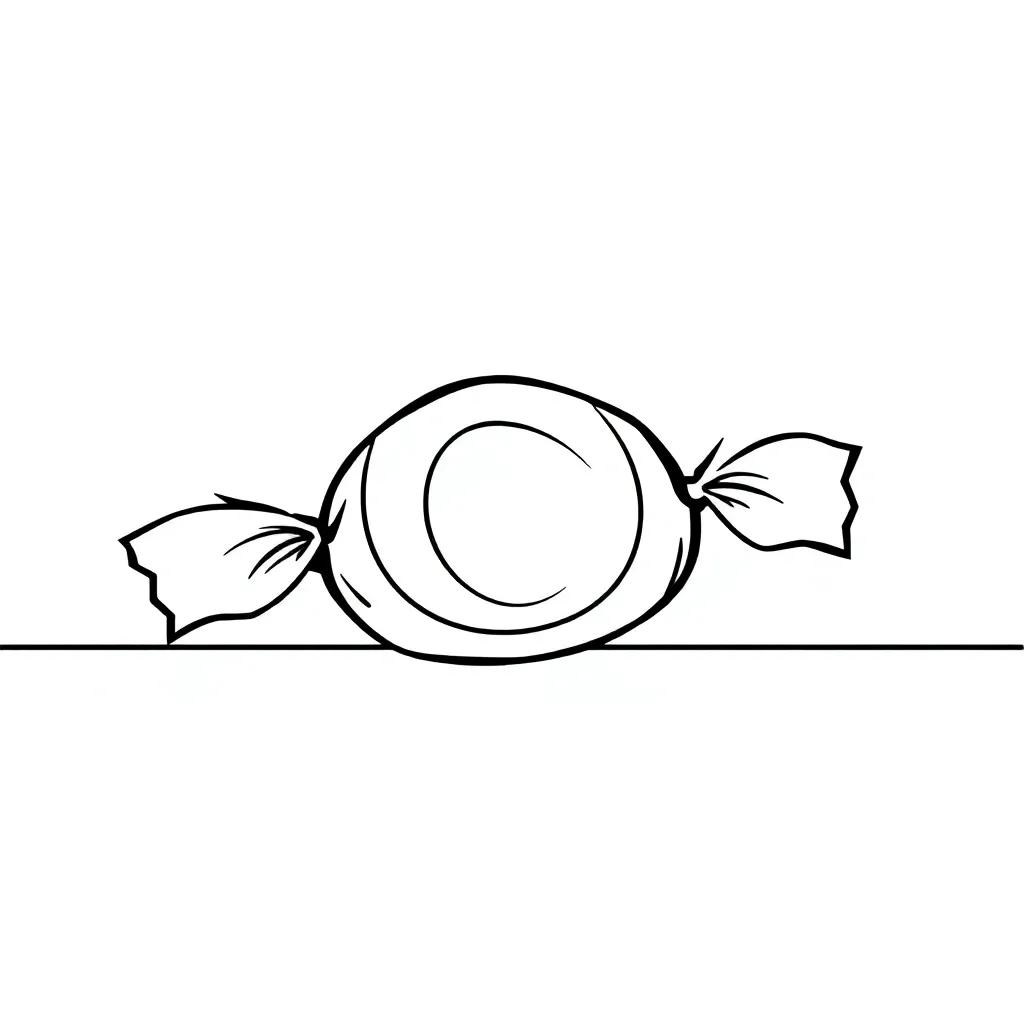 Candy coloring page