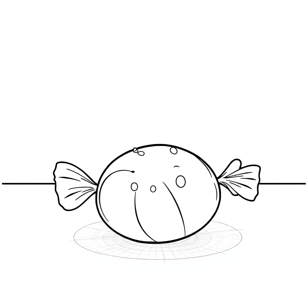 Candy coloring page