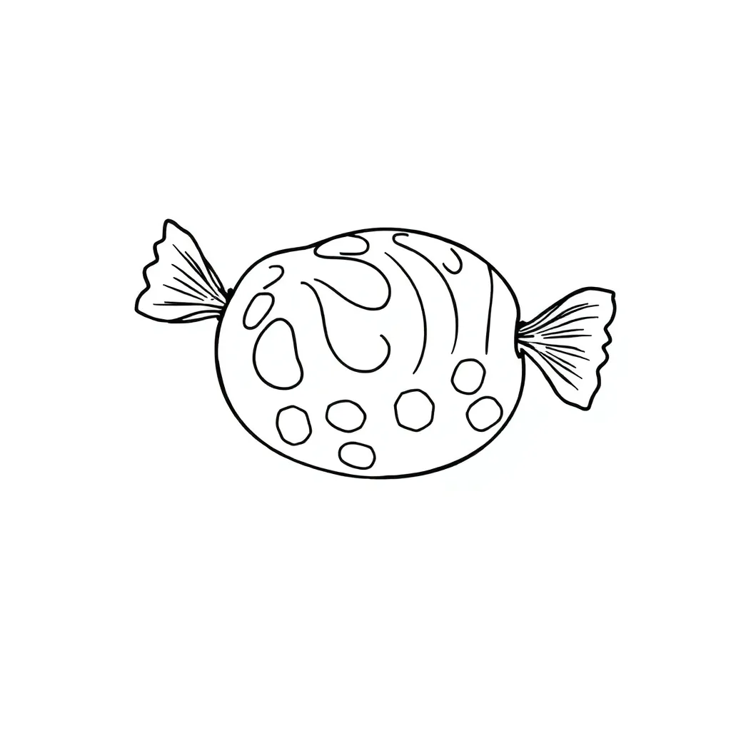 Candy coloring page