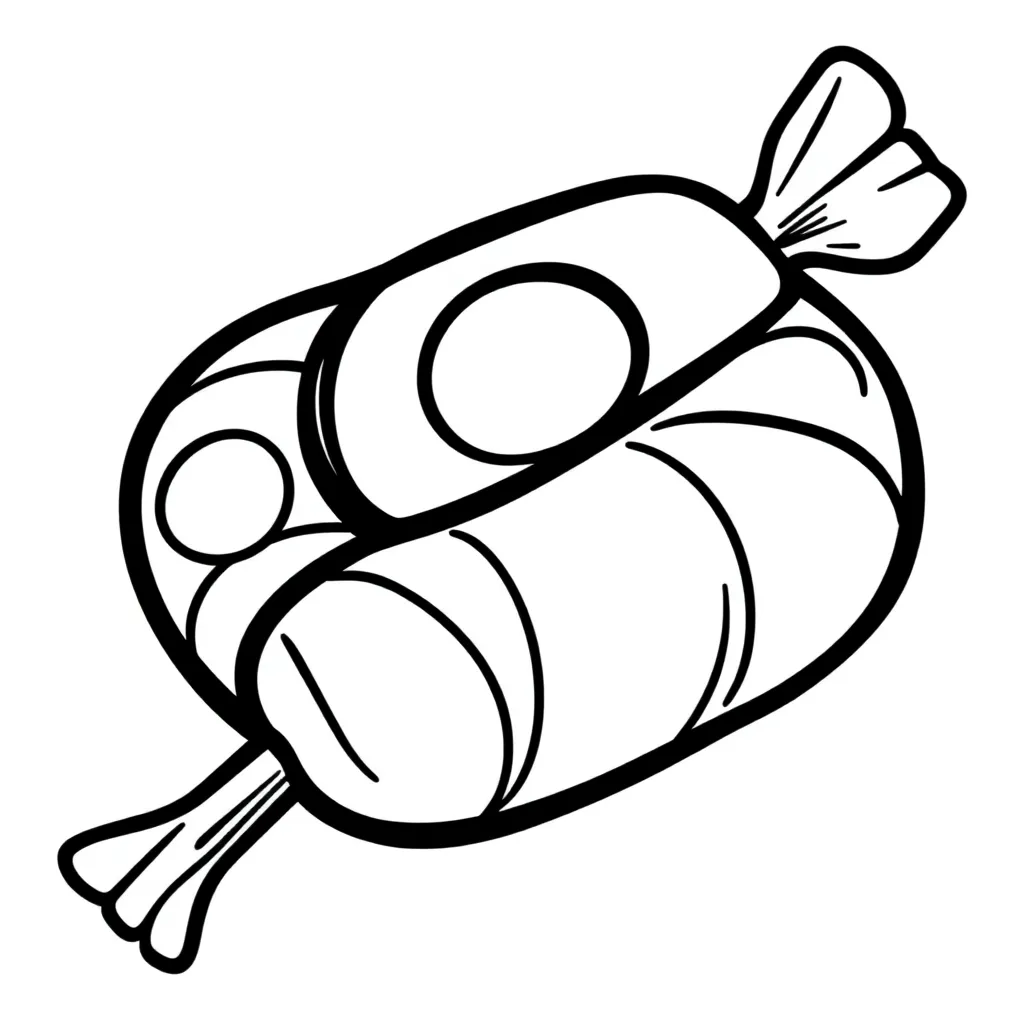 Candy coloring page