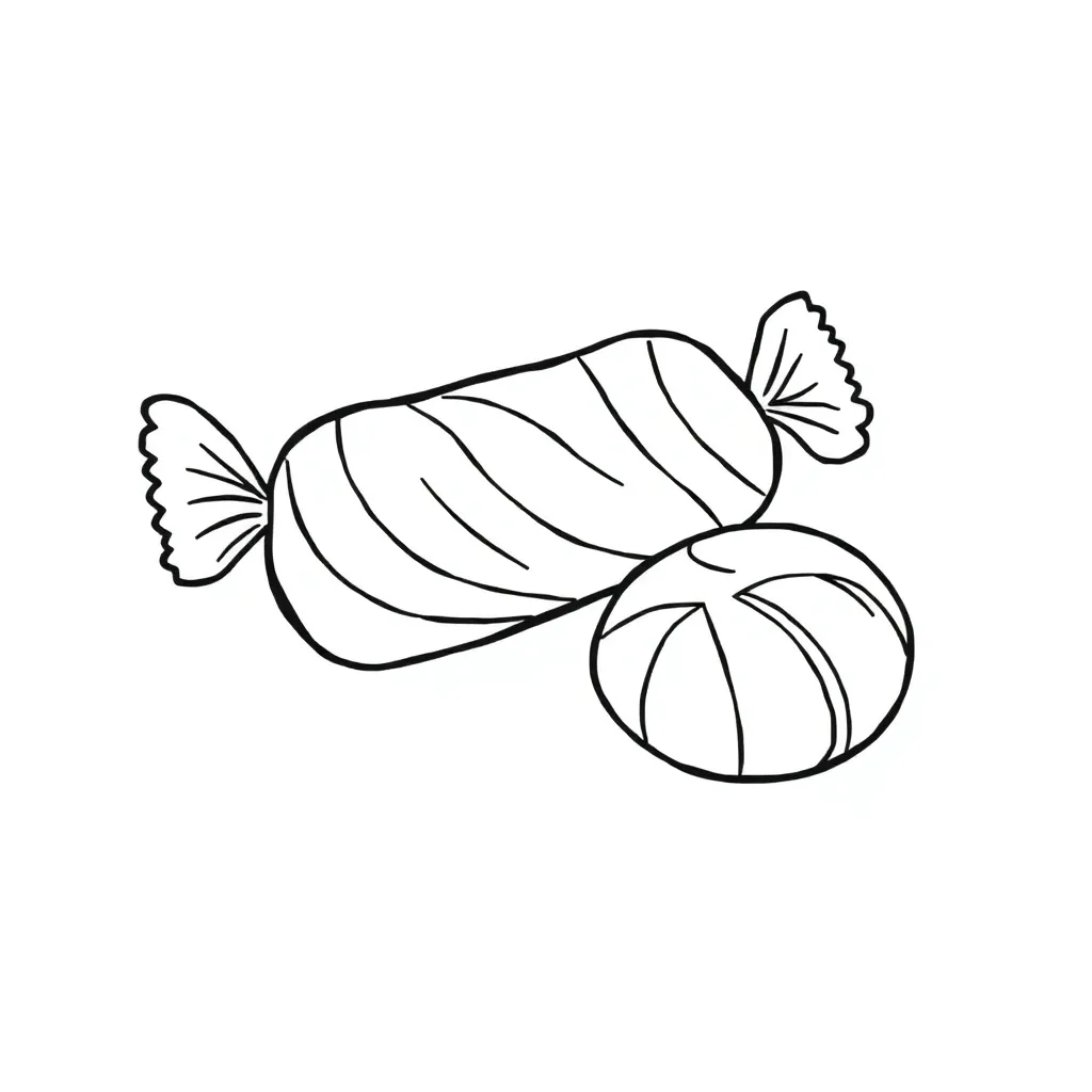 Candy coloring page