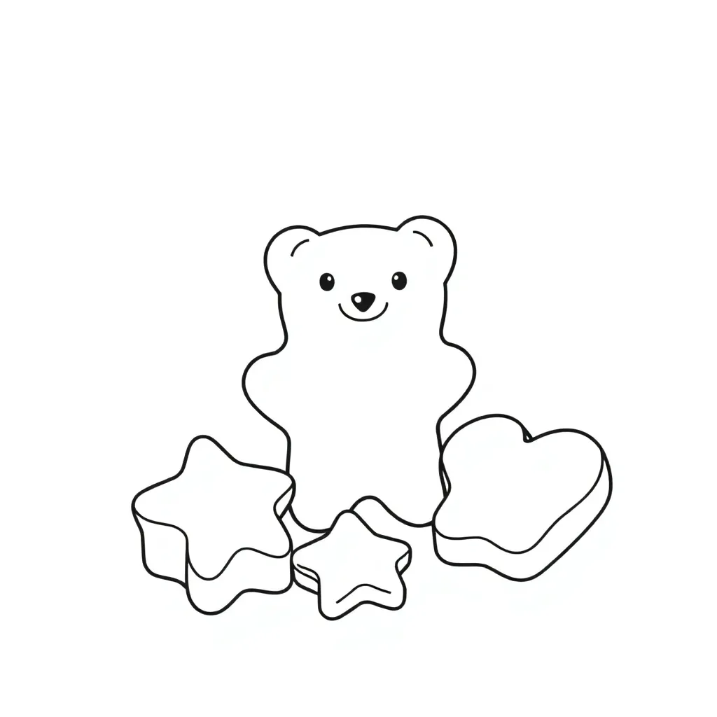 Candy coloring page