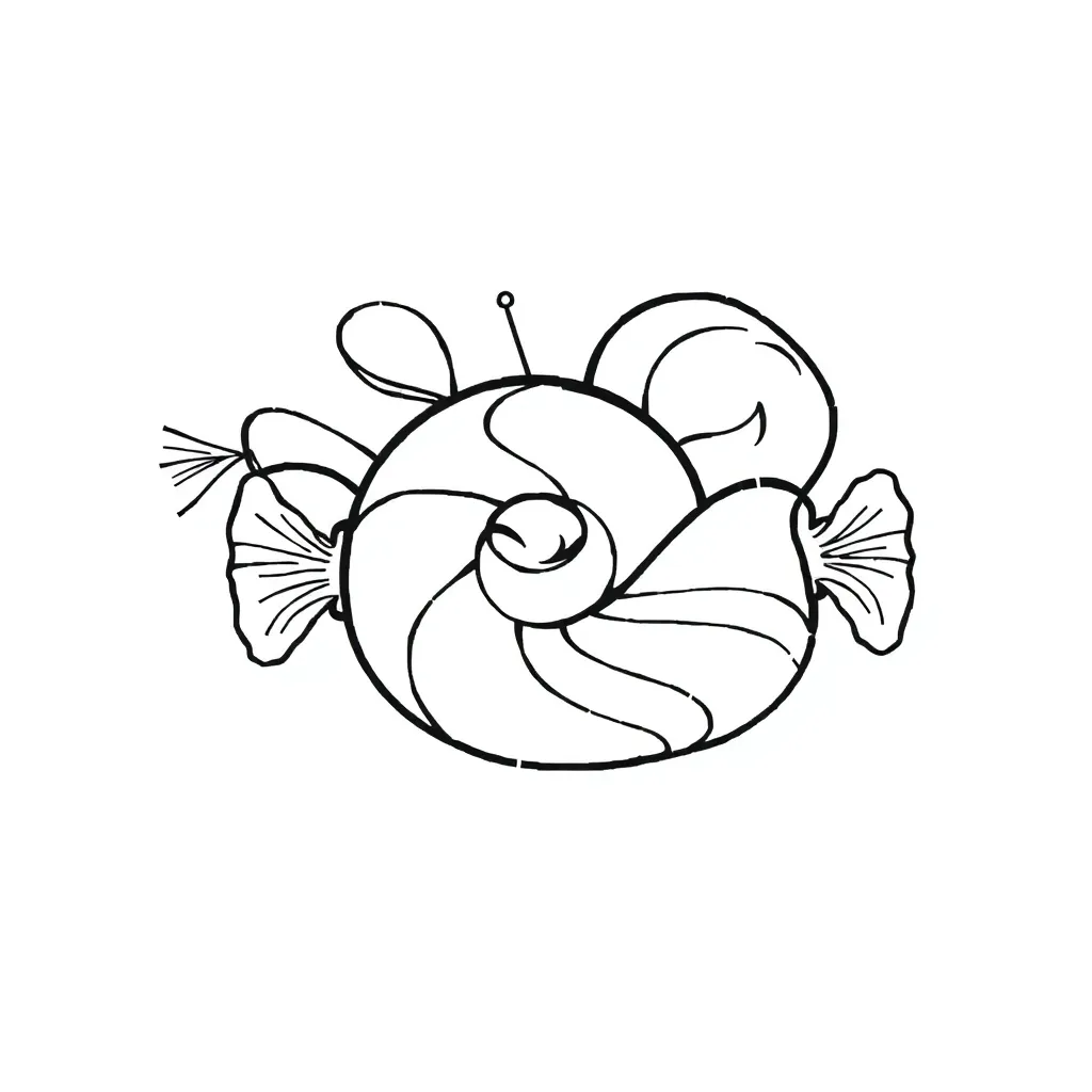 Candy coloring page