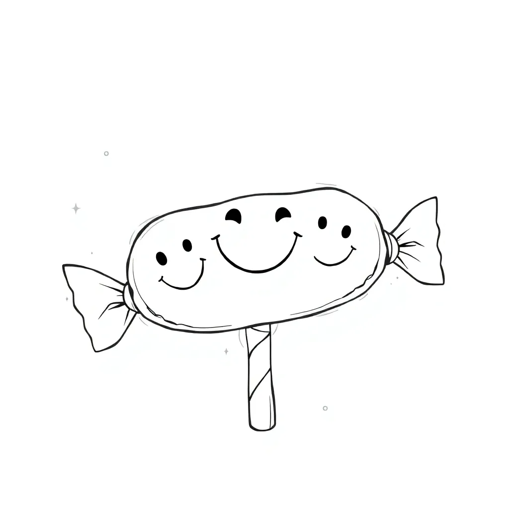 Candy coloring page