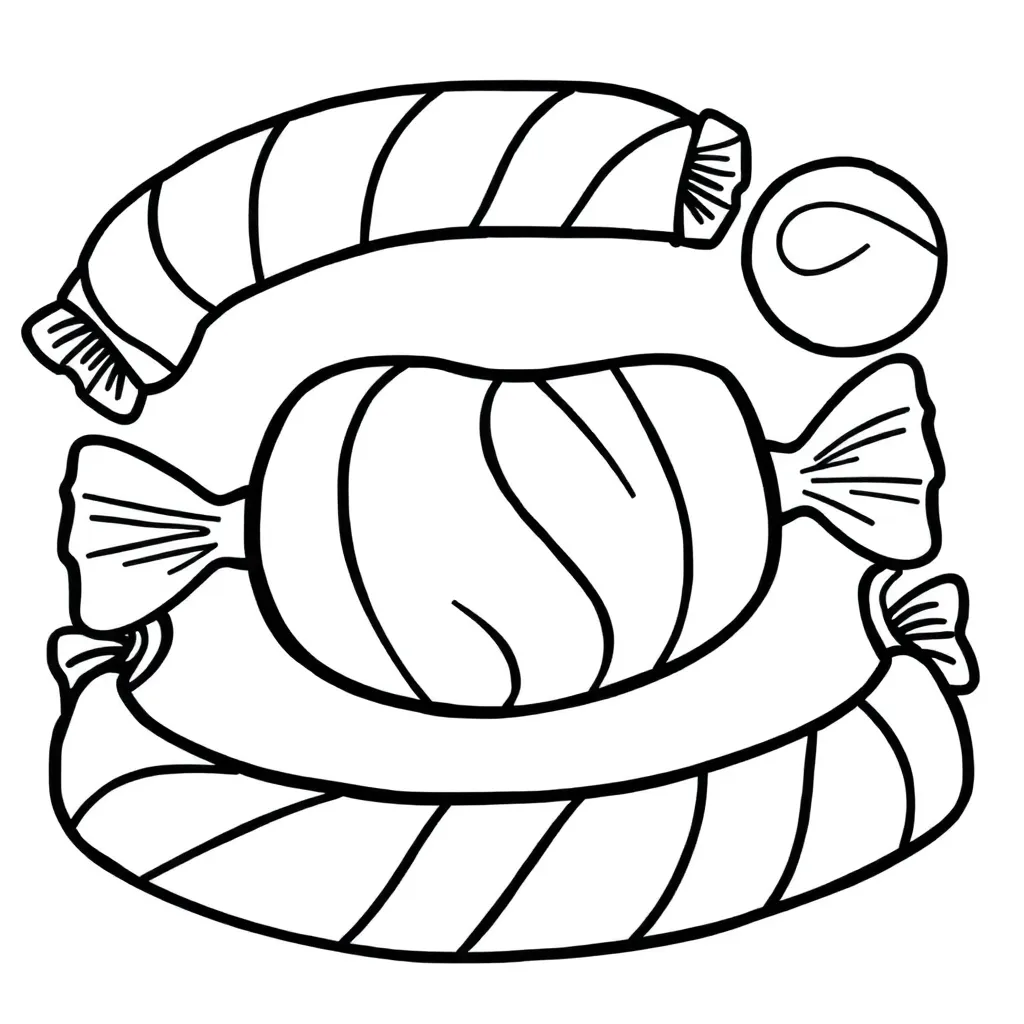 Candy coloring page